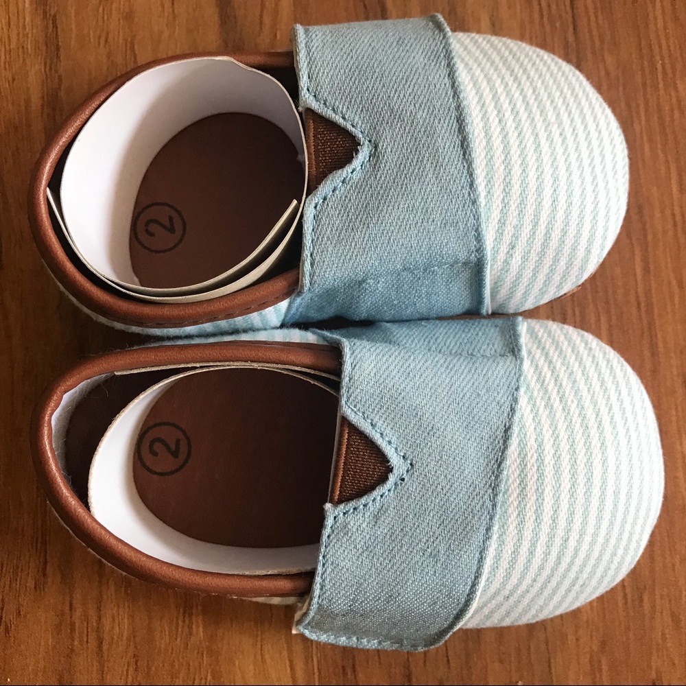 NWOT Denim baby loafers